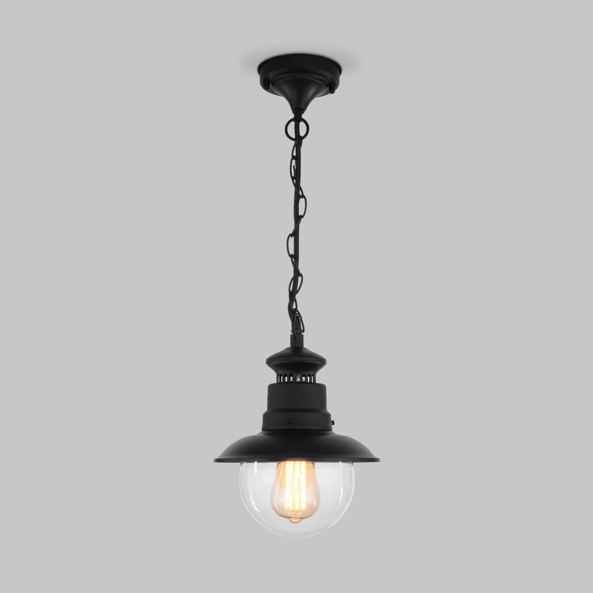 Уличный подвесной cветильник Elektrostandard Talli H GL 3002H черный a038483 3