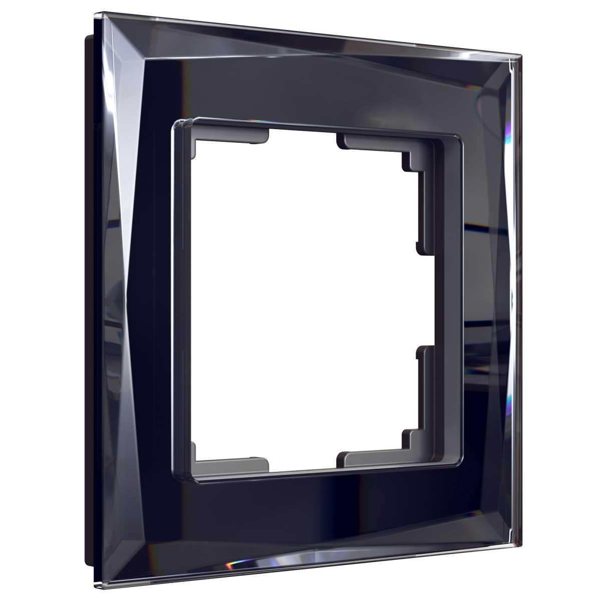 Рамка на 1 пост Werkel Diamant черный W0011208 4690389158797