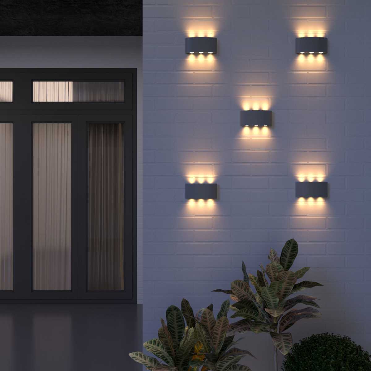 Уличный настенный светодиодный светильник Elektrostandard 1551 Techno LED Twinky Trio a038417 3