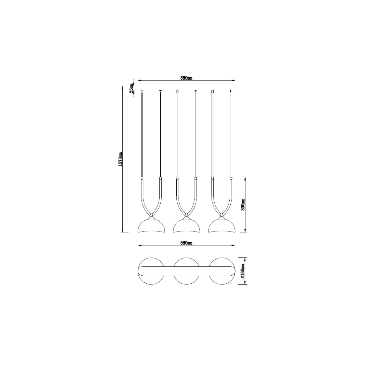 Подвесной светильник Vele Luce Astiy VL5434P03 4