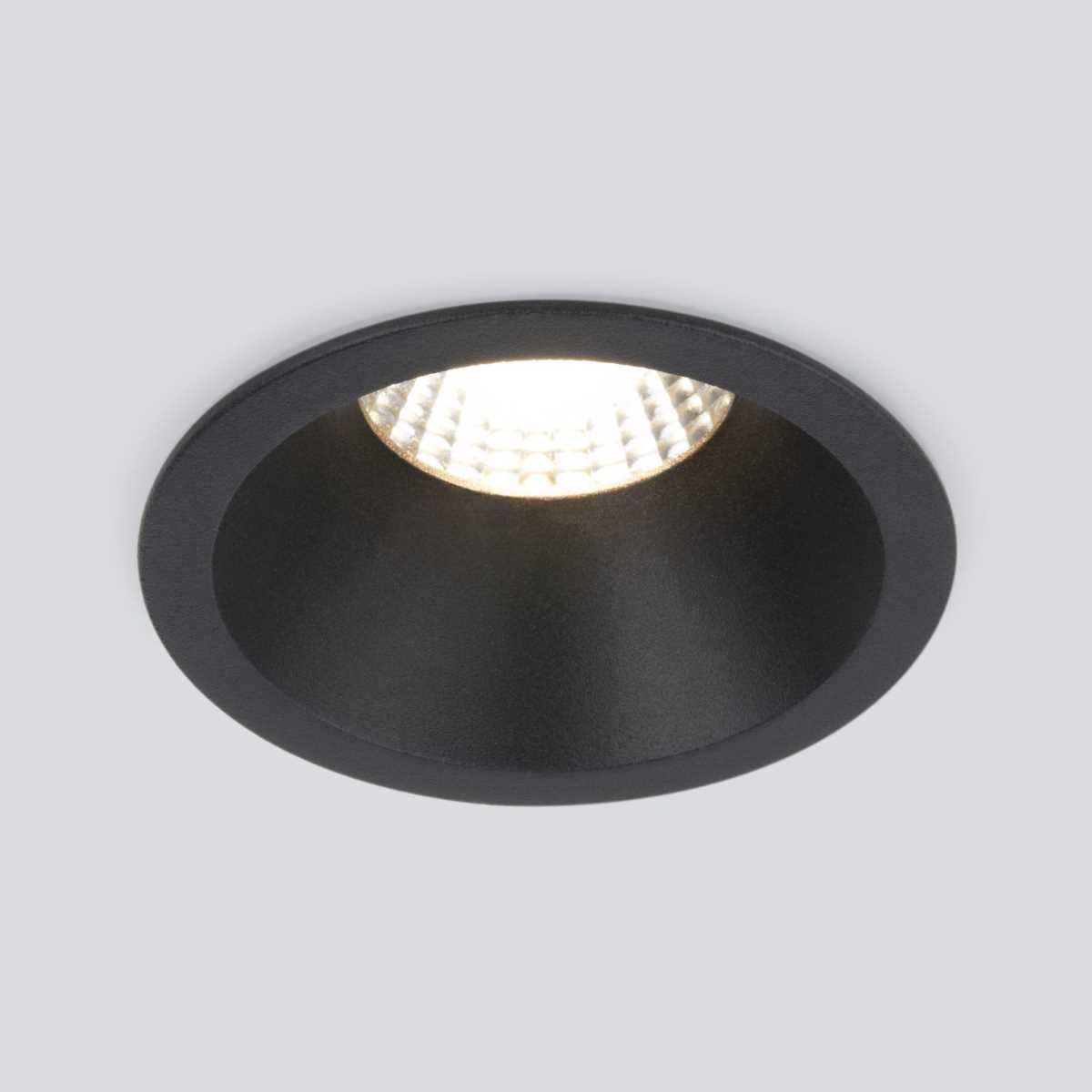 Встраиваемый светодиодный светильник Elektrostandard 15266/LED черный a055719