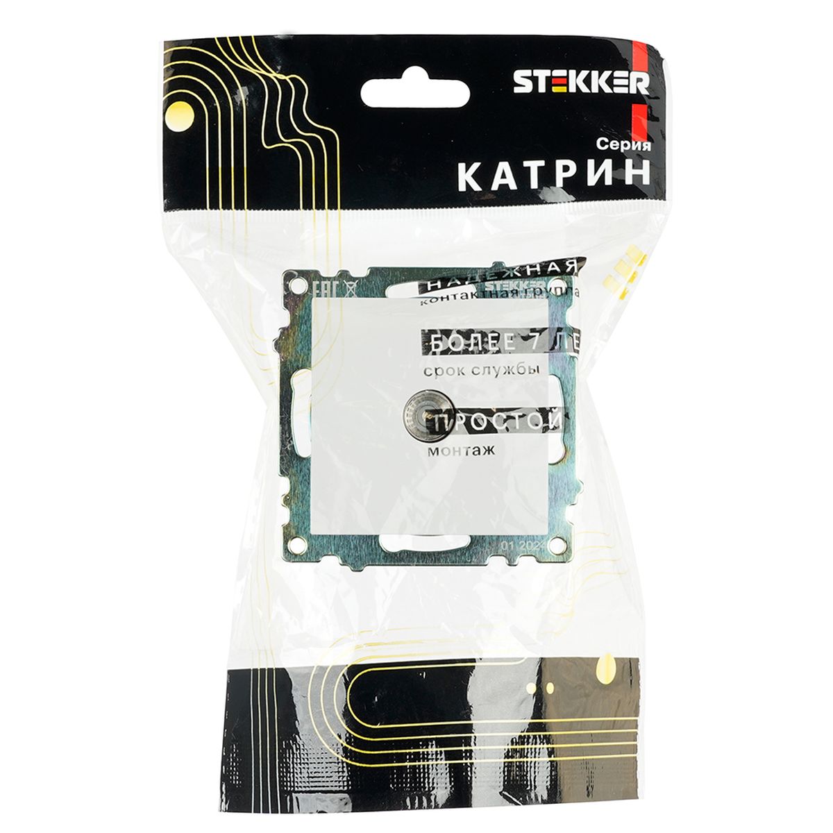 ТВ-розетка Stekker Катрин белый GLS00-7108-01 39306 3