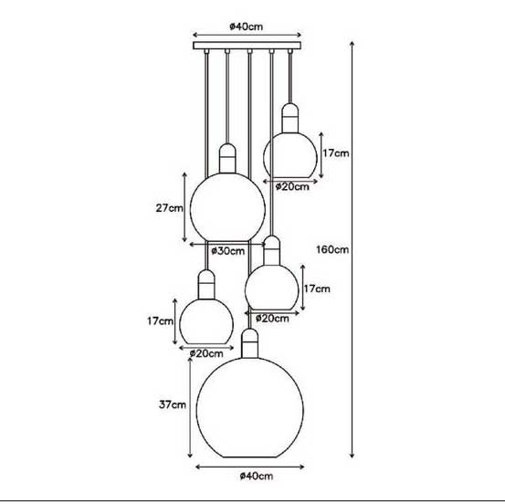 Подвесная люстра Lucide Julius 34438/05/65 изображение 2 Подвесная люстра Lucide Julius 34438/05/65 Фото № 2