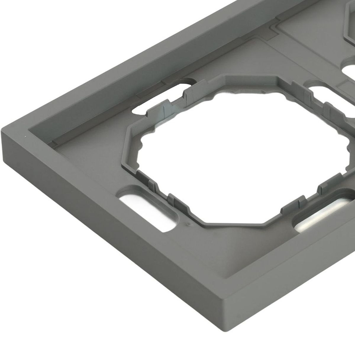 Рамка STEKKER, PFR00-5002-10 2-местная, серия Эмили, платиново-серый, soft touch 49963 3