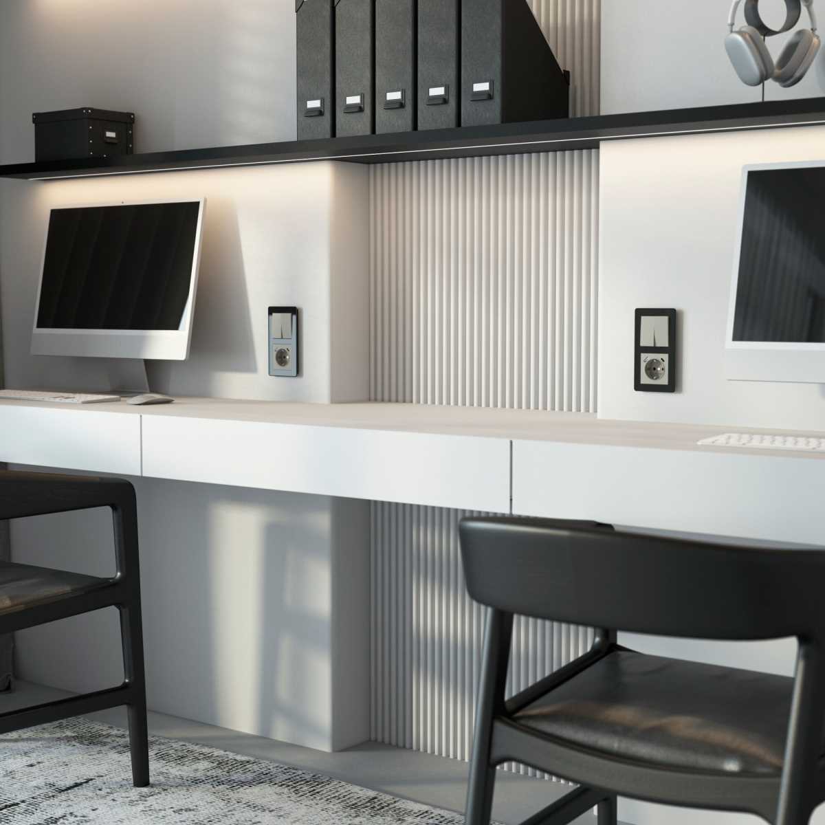 Розетка с заземлением, шторками и USB тип A+C (дымчатый) W1271704/ a069465 4