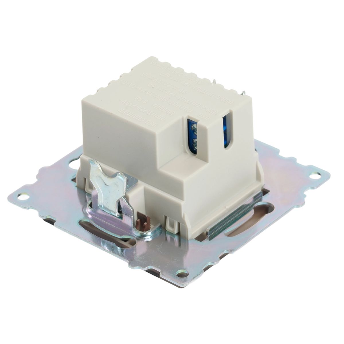 Розетка 2-местная USB + type C, STEKKER GLS10-7116-04, 250В, 3А, max 20W,серия Катрин, шоколад 50057 4