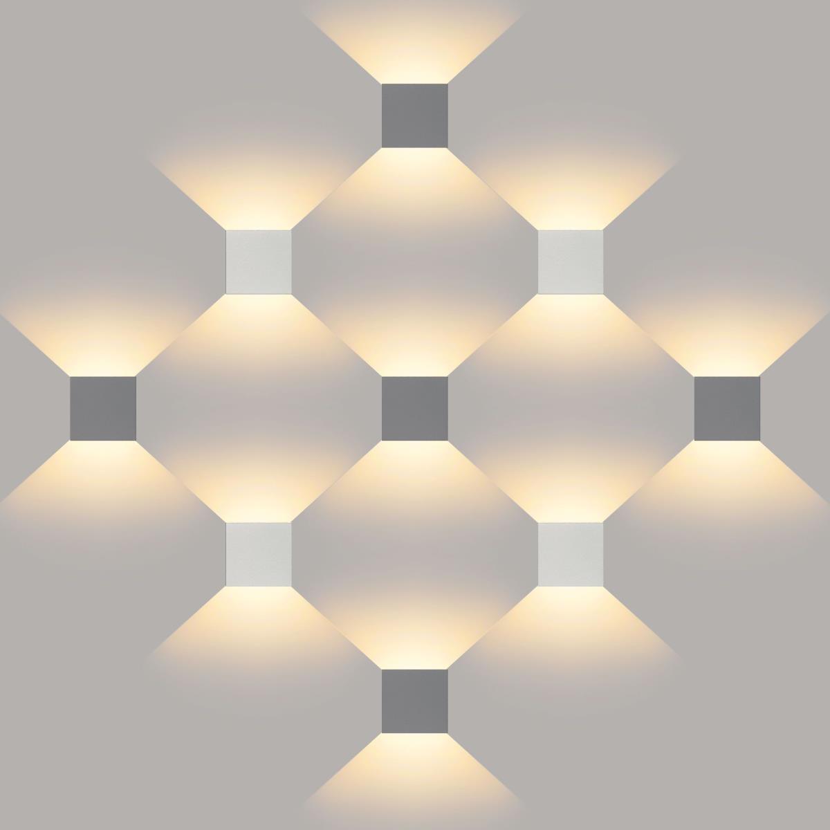 Уличный настенный светодиодный светильник Elektrostandard 1548 Techno LED Winner серый a038411 1