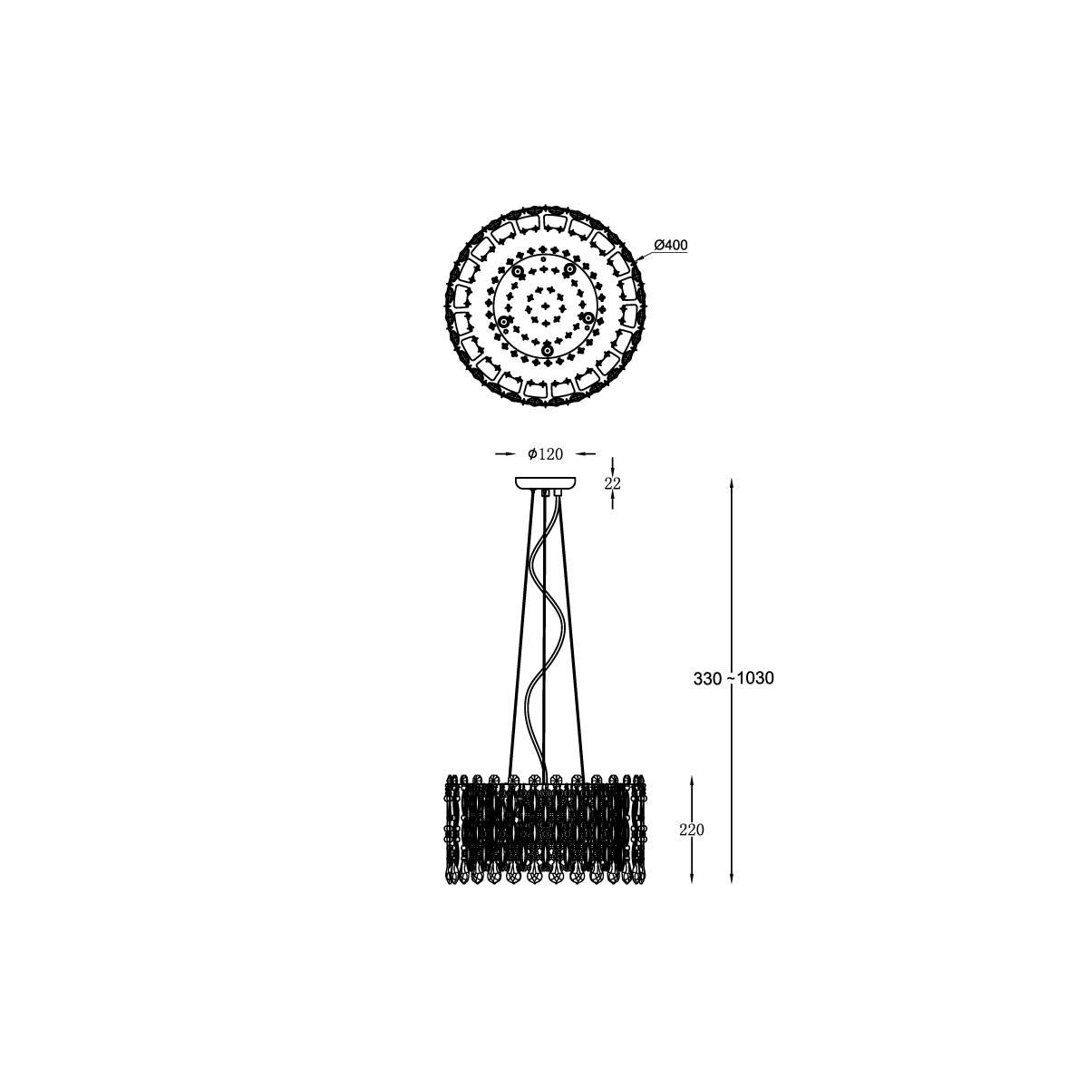 Подвесная люстра Vele Luce Marisa VL3113P05 4