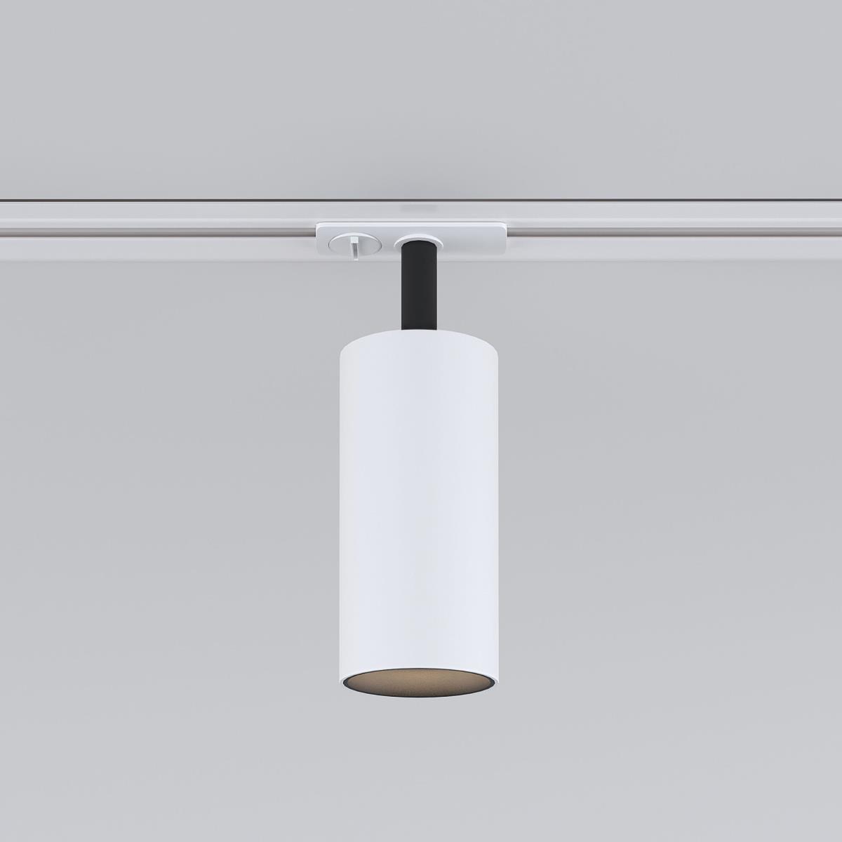 Трековый светодиодный светильник Elektrostandard Diffe 85166/01 белый/черный a058244 1