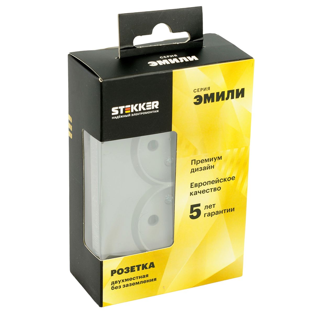Розетка 2-местная с защитной шторкой, STEKKER, б/з, 250В, 16А, серия Эмили, RST16-5116-10 , платиново-серый, soft touch 49955 3