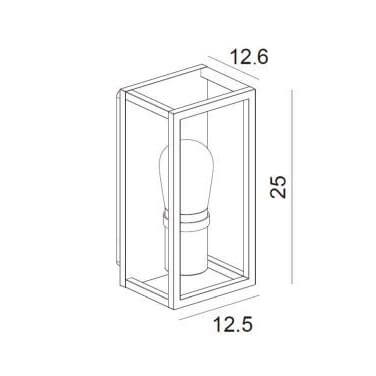 Уличный настенный светильник Lucide Carlyn 27200/01/30 изображение 3 Уличный настенный светильник Lucide Carlyn 27200/01/30 Фото № 3