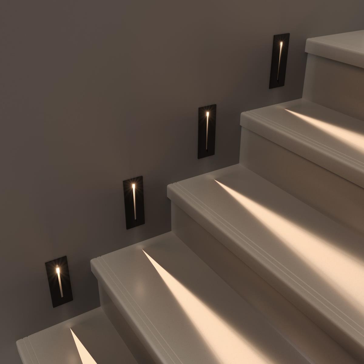 Встраиваемый светодиодный светильник Elektrostandard Step 8 40108/Led черный a055592 4