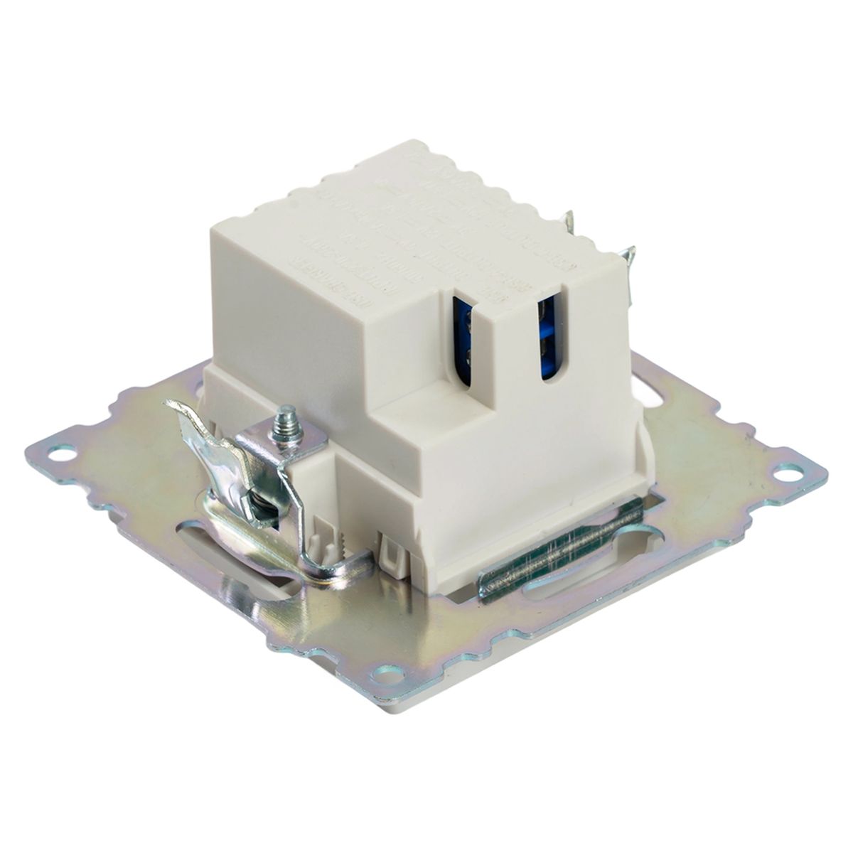Розетка USB 2-местная + type C (механизм), STEKKER GLS10-7116-01, 250В, 3А, max 20W, серия Катрин, белый 50051 2