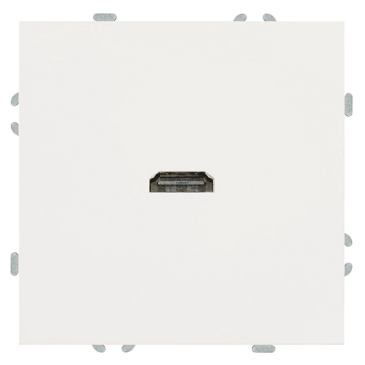 Розетка HDMI 2.0 Type A (механизм), STEKKER, серия Эмили, RST00-5118-01, белый фарфор, soft touch 50163