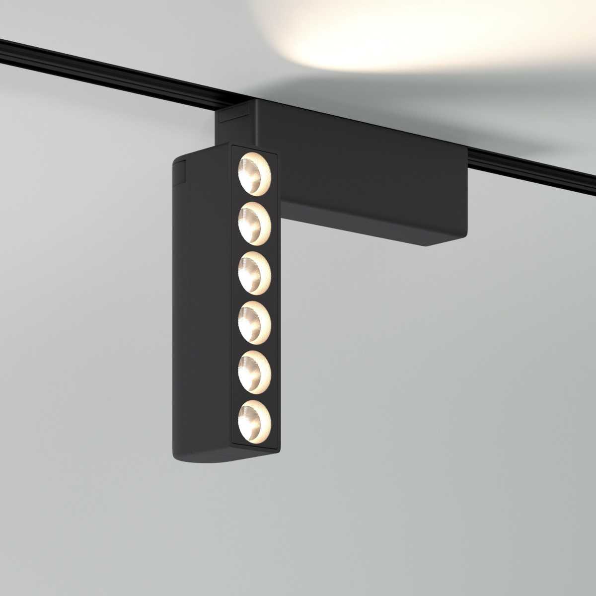 Трековый светодиодный светильник Elektrostandard Flat Magnetic Insight 85090/01 черный a063696 3