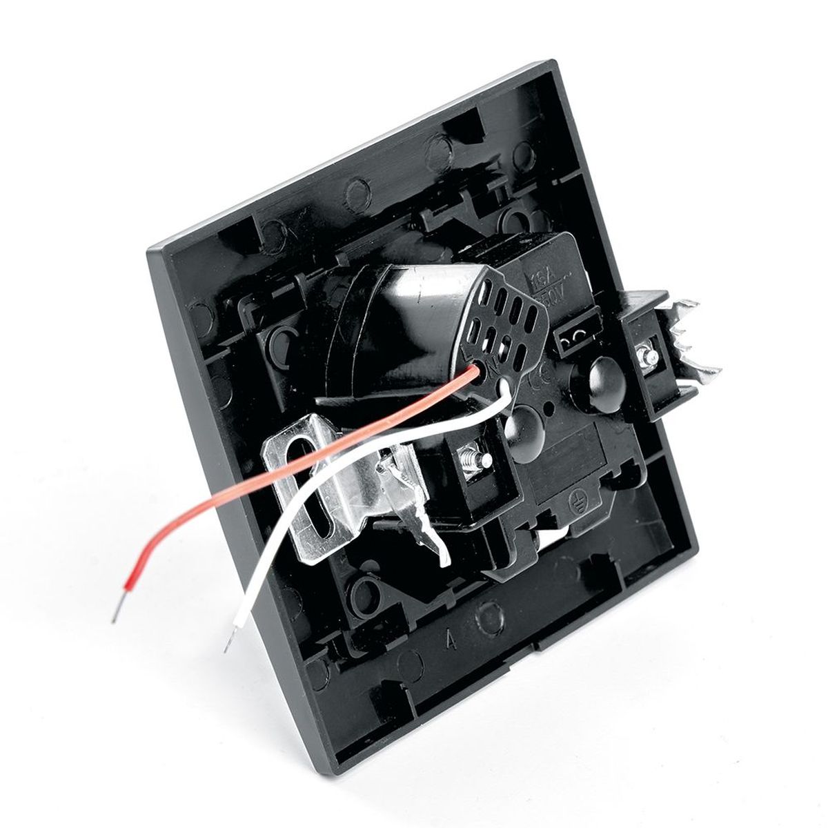 Розетка 2P+PE/USB Stekker Эрна со шторками черный PST16-9011-03 39480 3