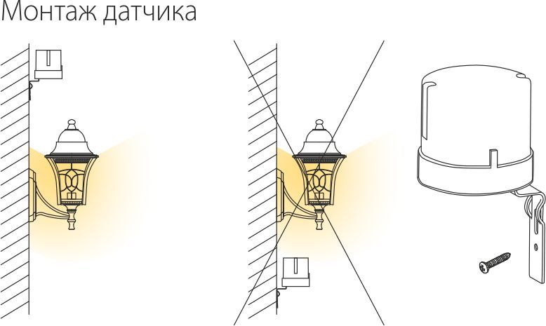 Датчик освещенности SNS-L-07 5500W IP44 Белый a030063 3