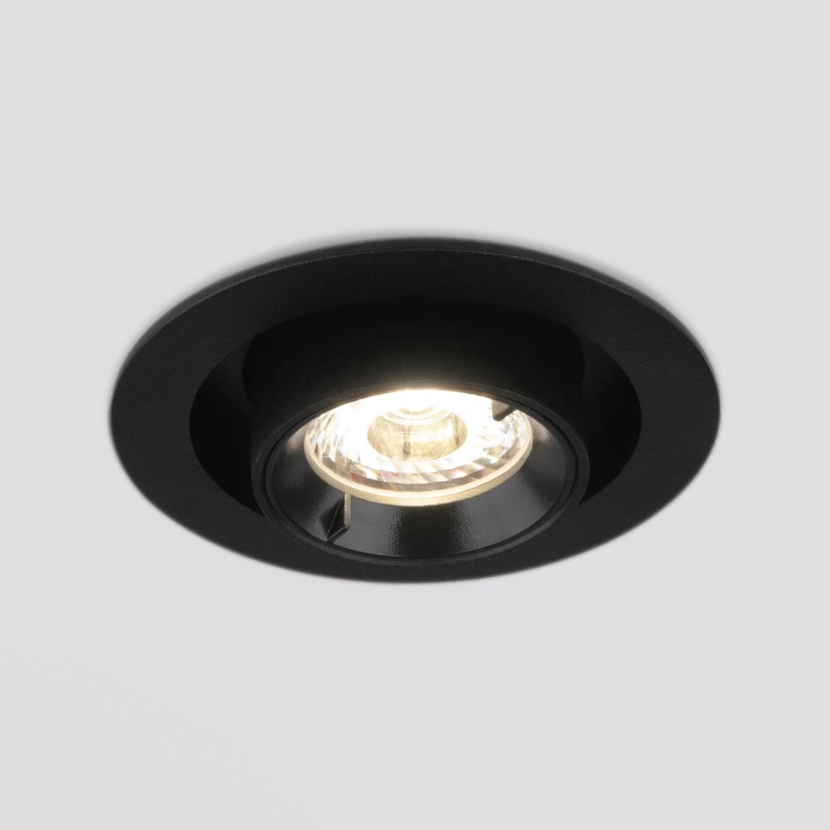 Встраиваемый светодиодный спот Elektrostandard 9917 LED 10W 4200K черный матовый a052449 3