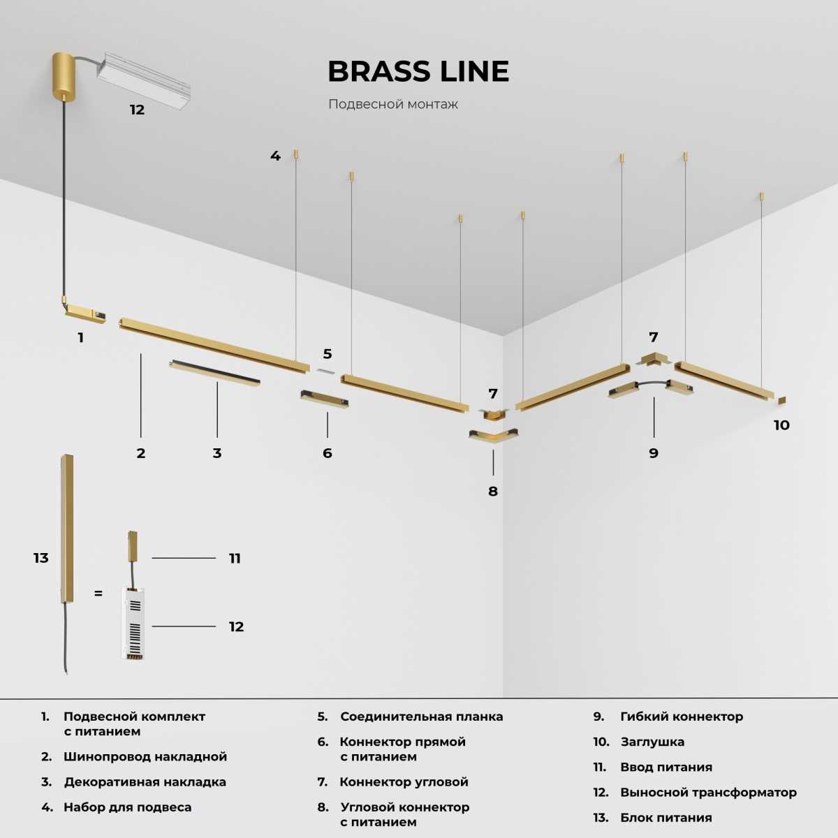 Блок питания Elektrostandard Brass Line 95066/00 48V 150W IP20 a069646 5