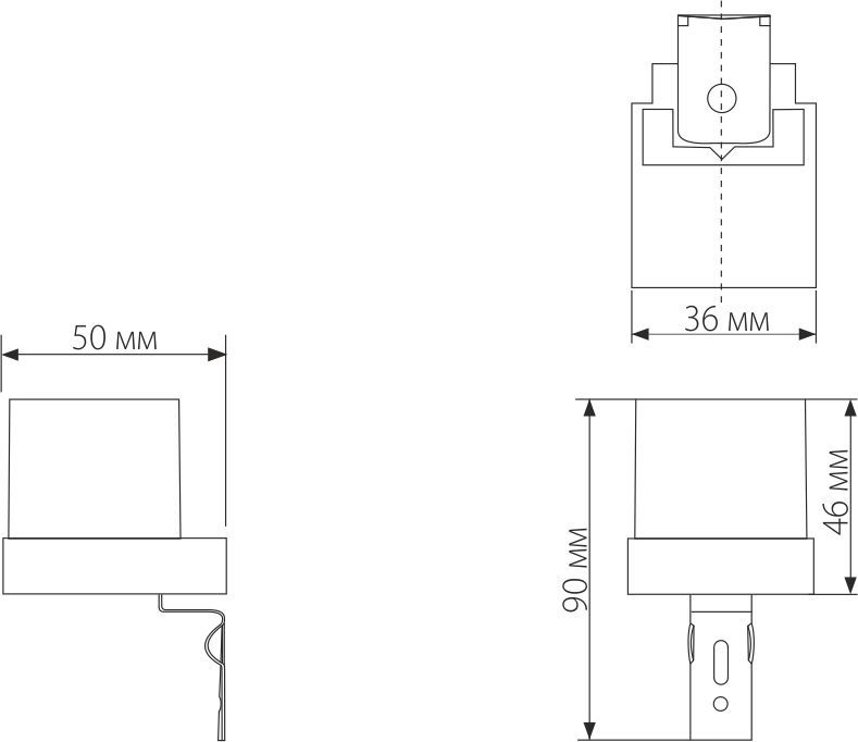 Датчик освещенности Elektrostandard SNS-L-06 1200W IP44 Белый a026126 1