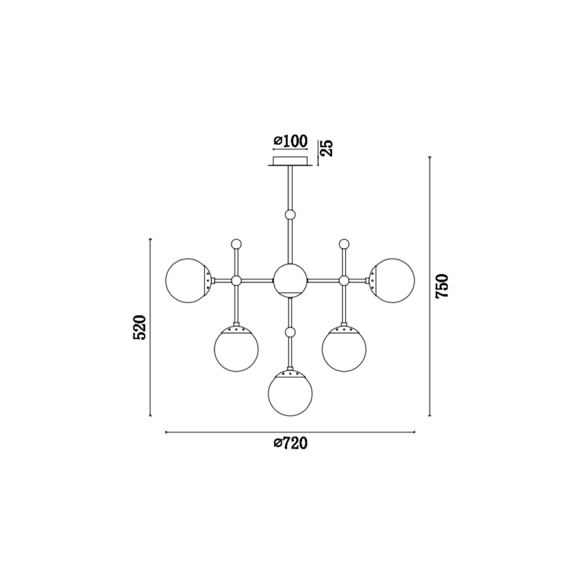 Подвесная люстра Vele Luce Modena VL5014P10 3