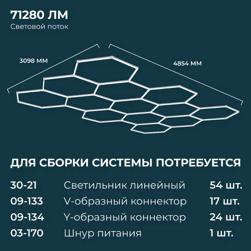 Накладной линейный светодиодный светильник Apeyron Net 30-21 1