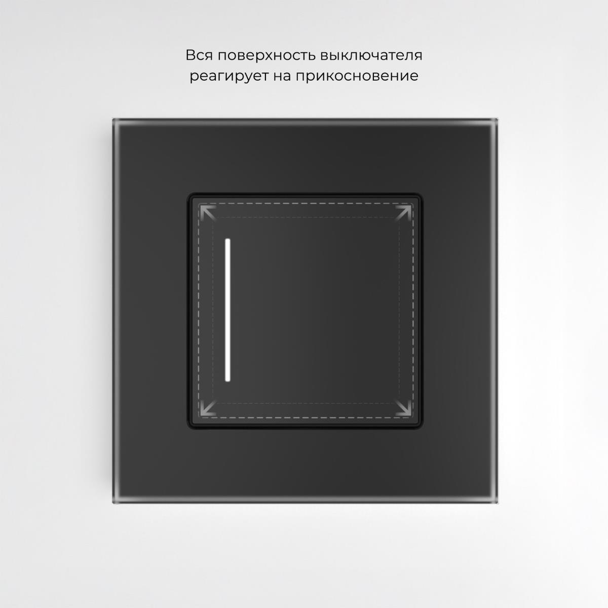Сенсорный выключатель одноклавишный Werkel с подсветкой W4512008 4690389198007 4