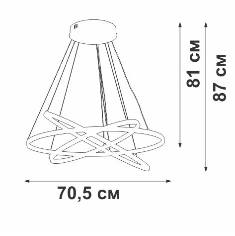 Подвесной светодиодный светильник Vitaluce V2516DT-8/3S изображение 3 Подвесной светодиодный светильник Vitaluce V2516DT-8/3S Фото № 3