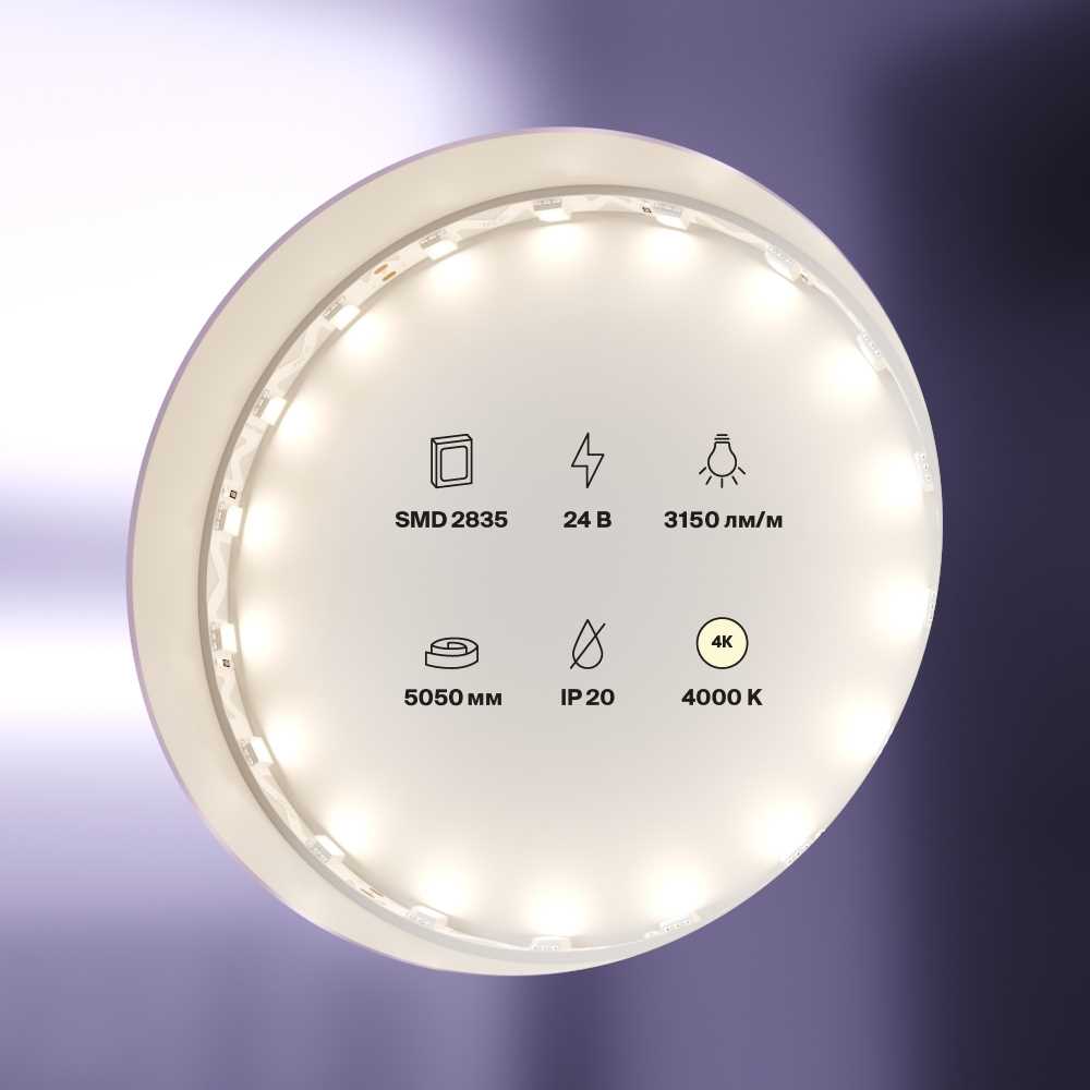 Светодиодная лента Maytoni Led Strip 12W/m 60LED/m 5050SMD дневной белый 5M 20045 3