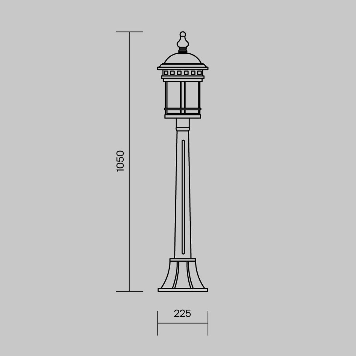 Уличный светильник Maytoni Salamanca O031FL-01BR 1