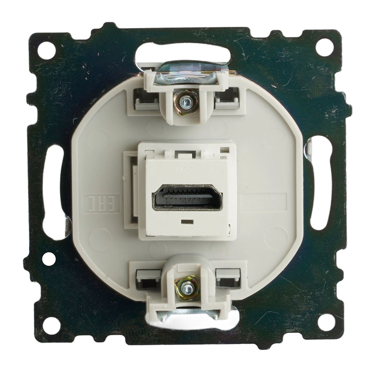 Розетка HDMI 2.1, Type A (механизм), STEKKER GLS00-7118-03, серия Катрин, серебро 50061 1