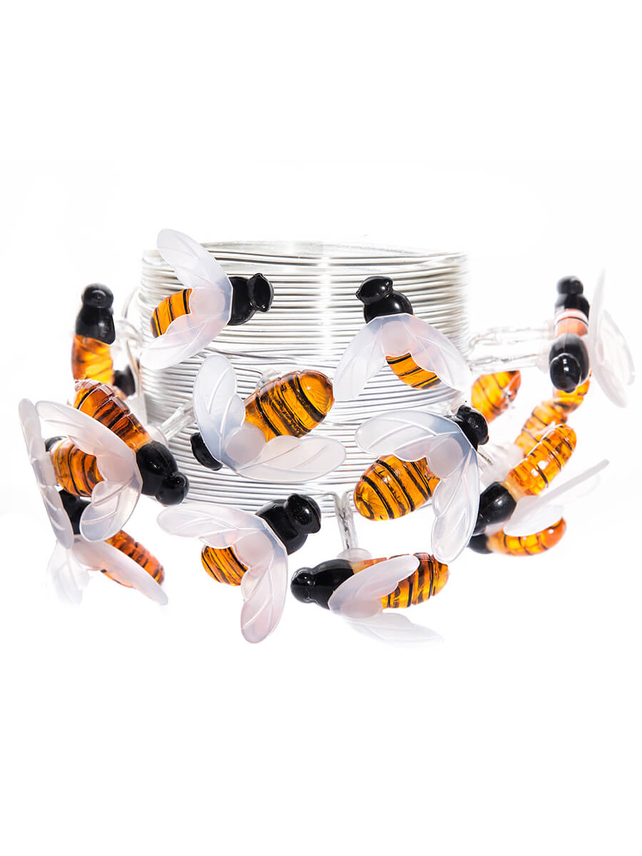 Гирлянда на солнечных батареях 380см разноцветная Uniel Пчелки USL-S-127/PT4000 Bees UL-00004280 1