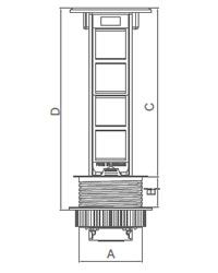 Блок розеточный встраиваемый 4 поста Ecoplast LUK 70344 изображение 2 Блок розеточный встраиваемый 4 поста Ecoplast LUK 70344 Фото № 2