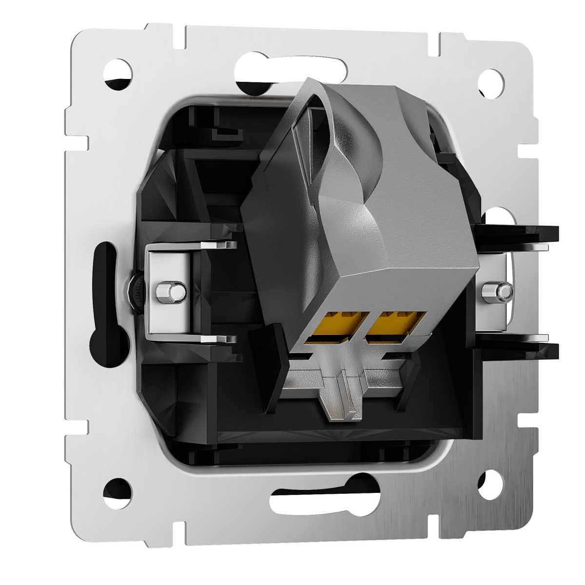 Розетка Ethernet RJ-45 cat. 6A экранированная (черный матовый) W5120108/ a069685 2