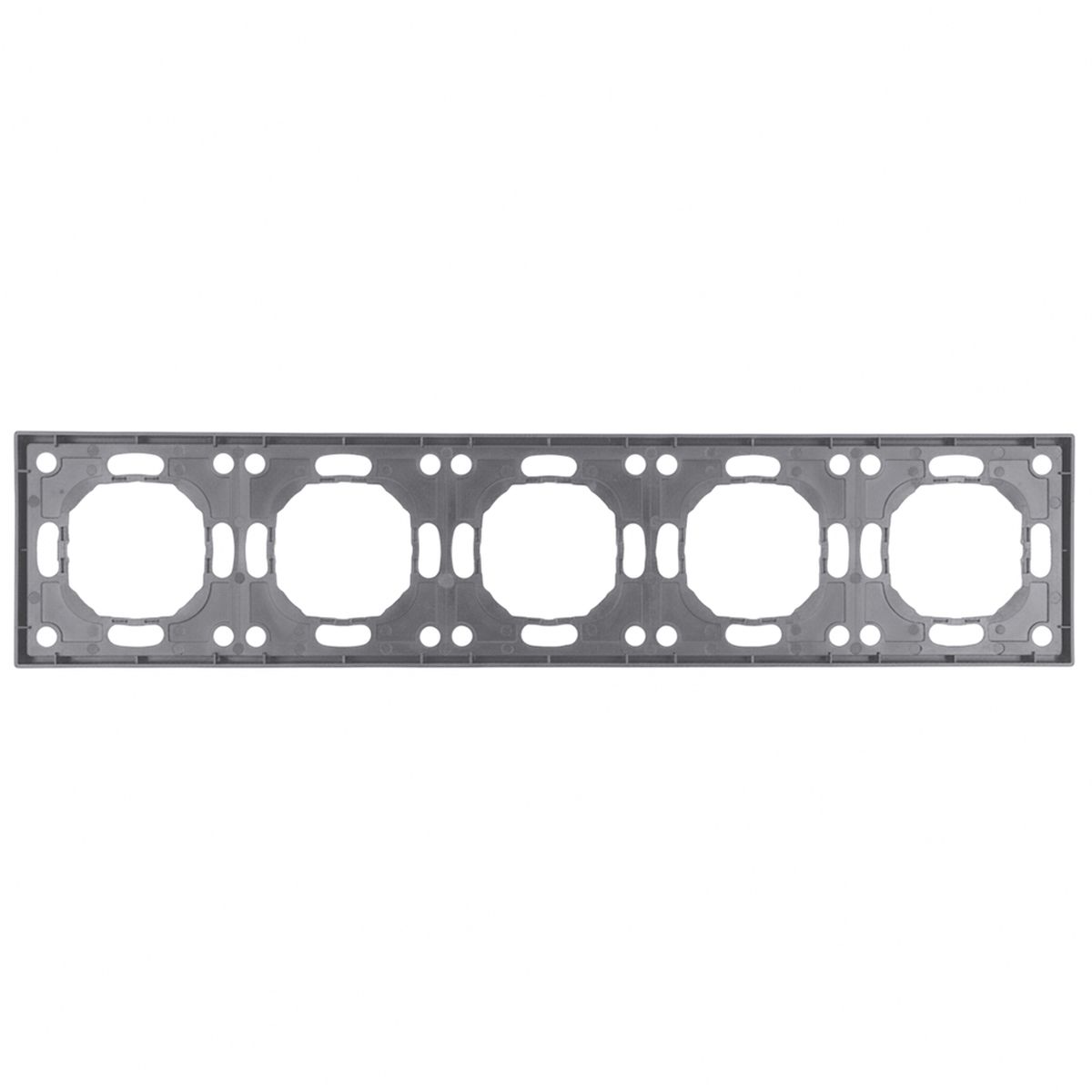 Рамка STEKKER, PFR00-5005-10 5-местная, серия Эмили, платиново-серый, soft touch 49966 4