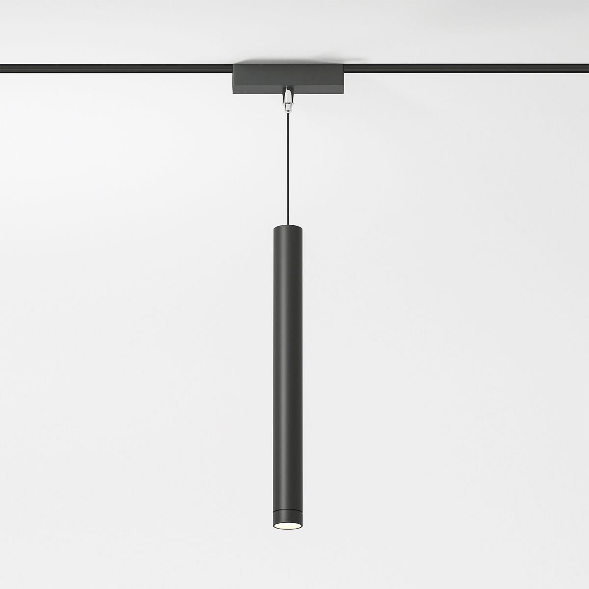 Подвесной трековый светодиодный светильник Elektrostandard Flat Magnetic Alliet 85097/01 черный a063714 3