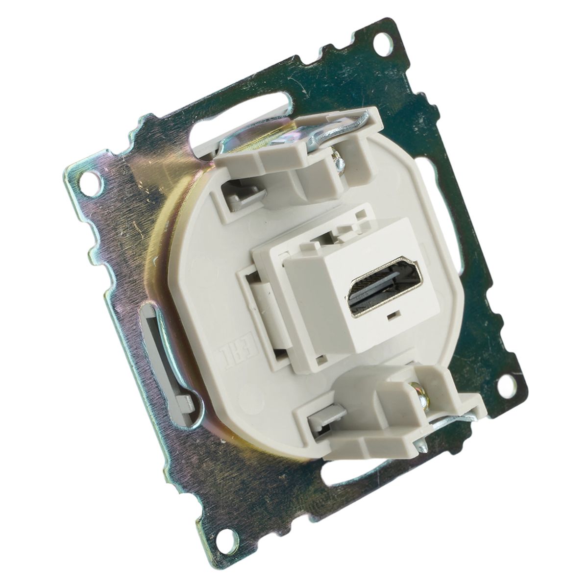 Розетка HDMI 2.1, Type A (механизм), STEKKER GLS00-7118-03, серия Катрин, серебро 50061 3