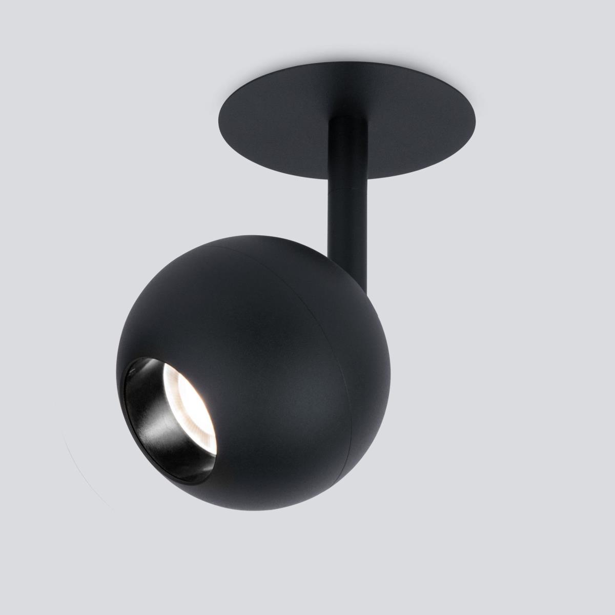 Встраиваемый светодиодный спот Elektrostandard Ball 9925 LED 8W 4200K черный a053735