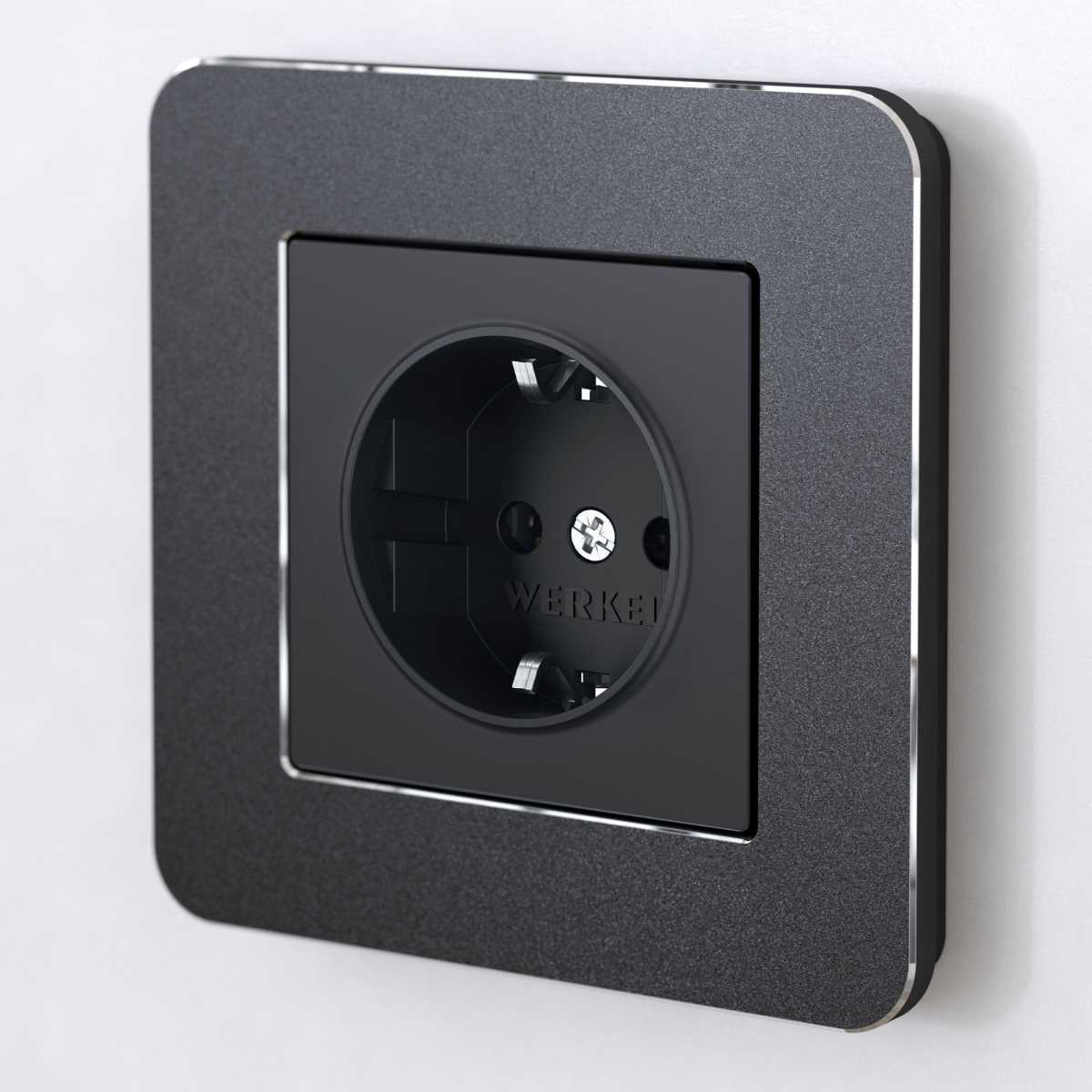 Рамка Werkel Platinum на 1 пост черный алюминий W0012608 4690389184420 5