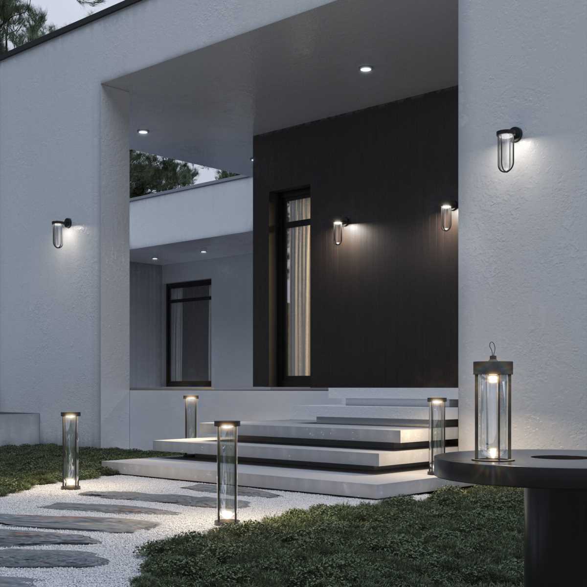 Уличный настенный светодиодный светильник Elektrostandard Ritz 35183/D a068269 2