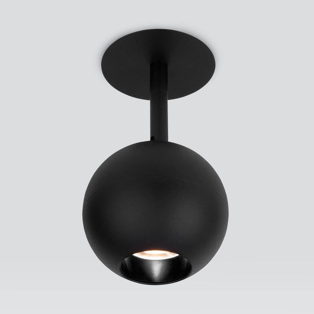 Встраиваемый светодиодный спот Elektrostandard Ball 9926 LED 12W 4200K черный a053738 1