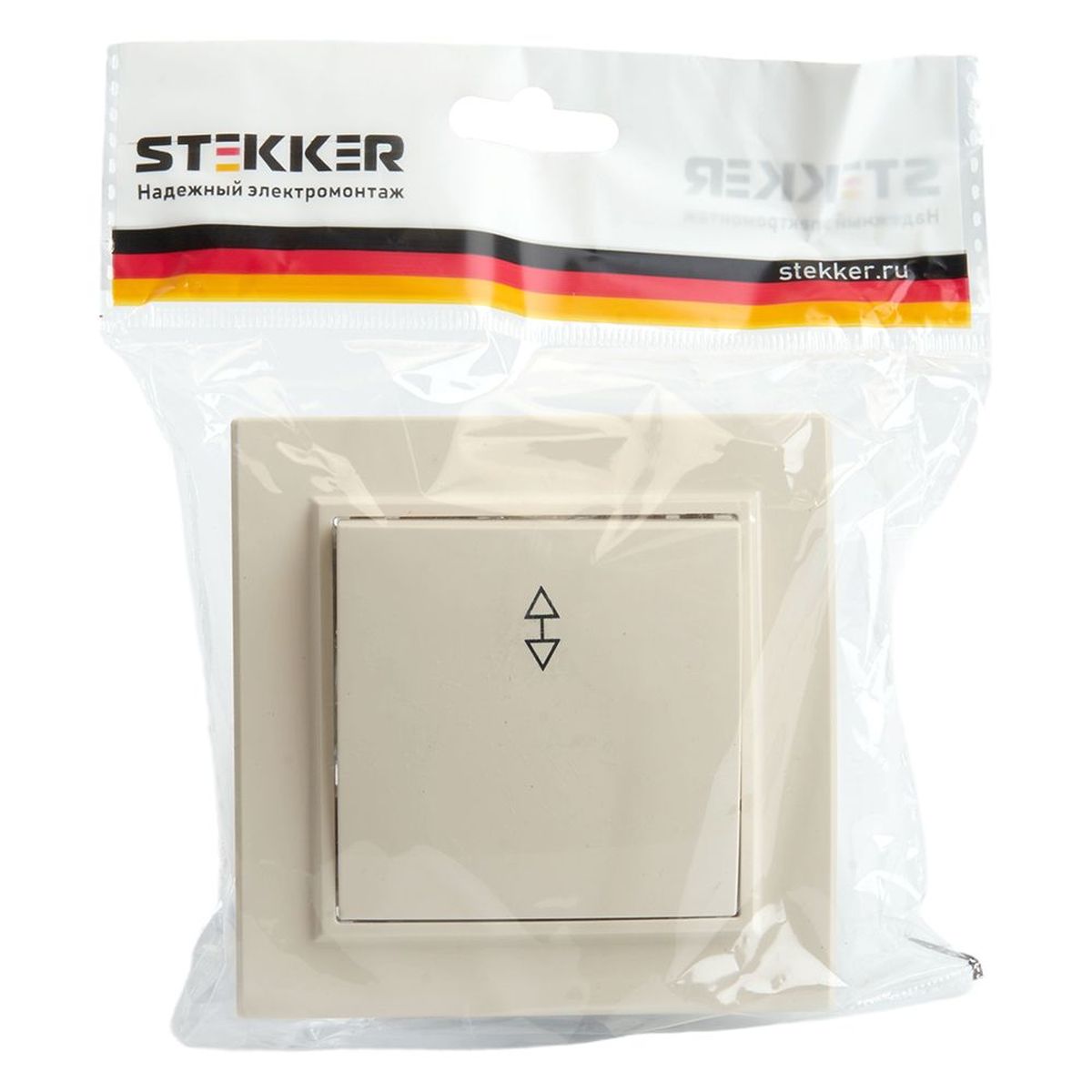 Переключатель одноклавишный Stekker Эрна слоновая кость PSW10-9005-02 39618 1