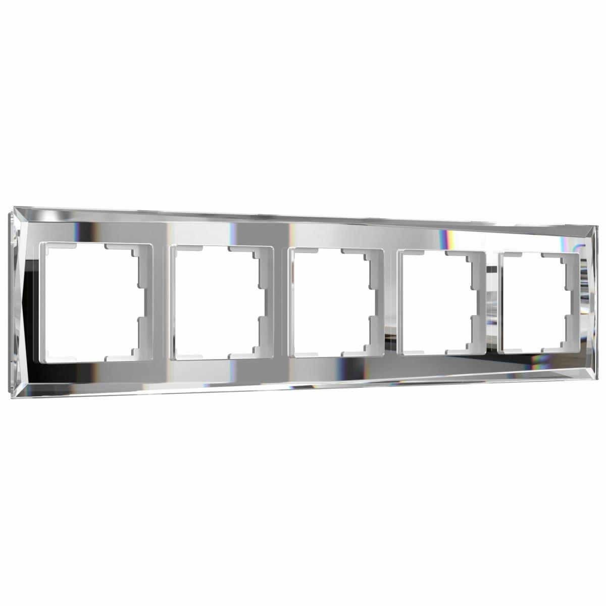 Рамка на 5 постов зеркальная Werkel W0051220 4690389158896