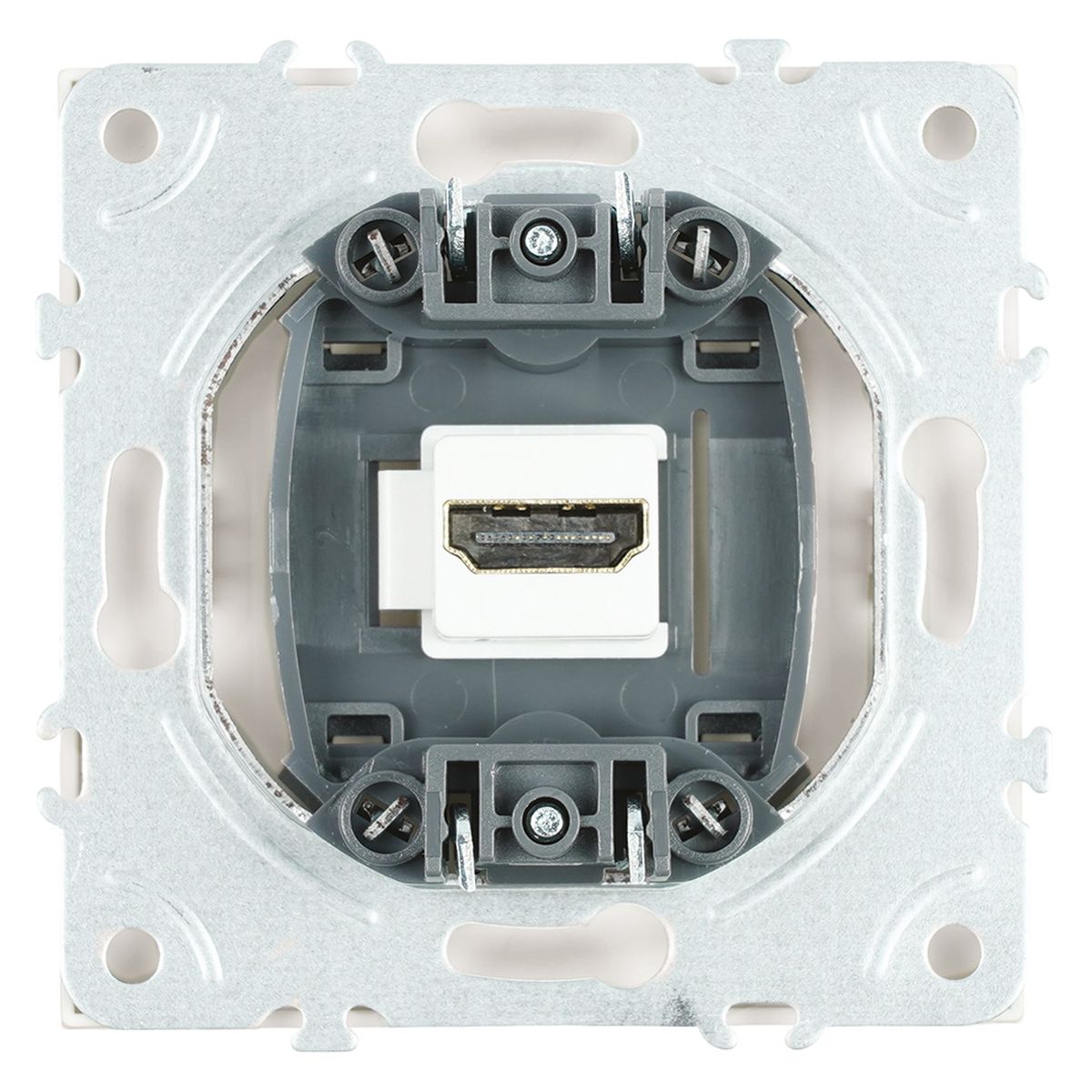 Розетка HDMI 2.0 Type A (механизм), STEKKER, серия Эмили, RST00-5118-01, белый фарфор, soft touch 50163 3