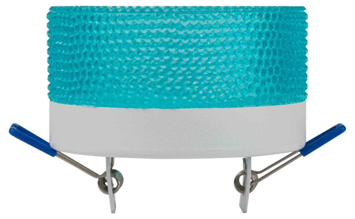 Светильник встраиваемый ЭРА DK97 WH/Blue под лампу GX53 белый/голубой Б0057458 5