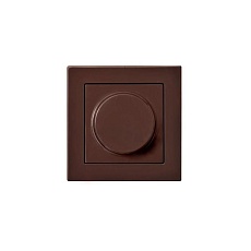 Диммер поворотно-нажимной Liregus Epsilon коричневый 28-1414