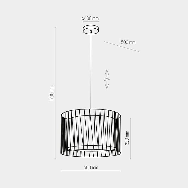 Подвесной светильник TK Lighting 1655 Harmony Black изображение 3 Подвесной светильник TK Lighting 1655 Harmony Black Фото № 3