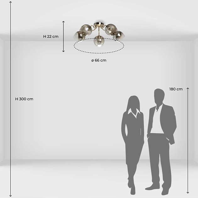 Потолочная люстра De City Альфа 324018105 изображение 9 Потолочная люстра De City Альфа 324018105 Фото № 9