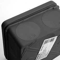 Коробка разветвительная 2х компонентная HF EBX40-48-67, 80*80*40мм, 8 вводов, IP67, черная (GE42435-05) 49655 1