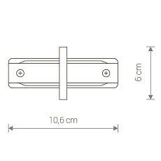 Коннектор прямой Nowodvorski Profile Recessed 8967 1